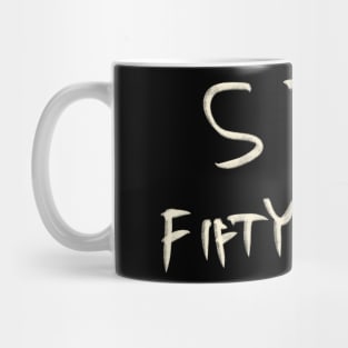 Hand Drawn Letter Number 57 Fifty Seven Mug